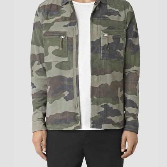 all saints camo jacket